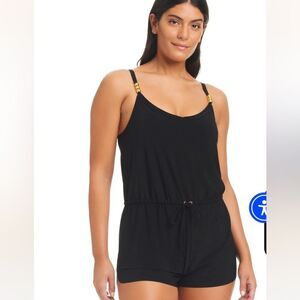 Beyond control blouson romper one piece swimsuit